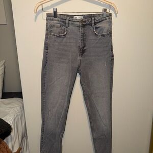 Zara Women's Light Gray Skinny Jeans